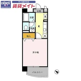 パレドールKonishi【2階】の間取り