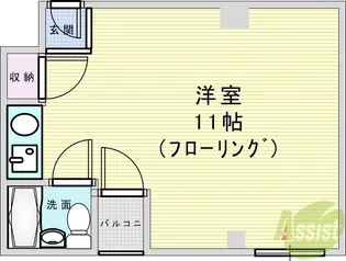 グローバル南豊中【2階】の間取り