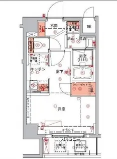 ハーモニーレジデンス日本橋イースト【7階】の間取り