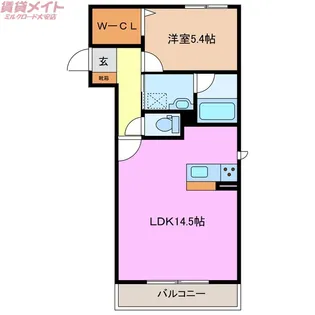 Ciel Blue【2階】の間取り