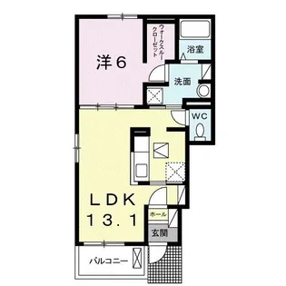 ラフレシールI【1階】の間取り