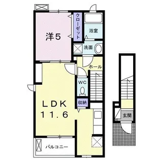 ムーン.エレガンス【2階】の間取り