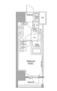 ザ・パークハビオ麻布十番【9階】の間取り