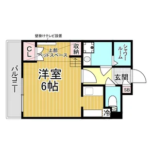 ライオンズマンション石屋川【3階】の間取り