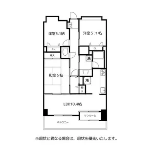 エグゼ富山 8F【8階】の間取り