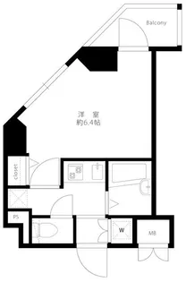 エクセリア早稲田2【10階】の間取り