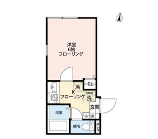 グランクオール大和町【4階】の間取り