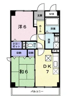 サンハイム宮千代【3階】の間取り