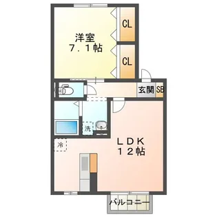 エクレール【2階】の間取り