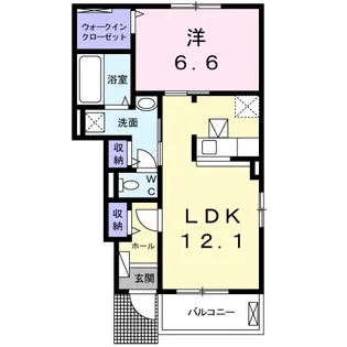 カーサ ラルゴ【1階】の間取り