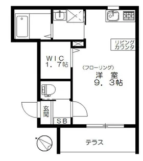 ルミエール月島S【1階】の間取り