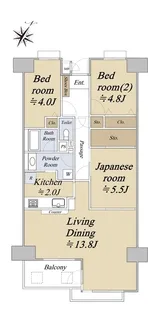 ライオンズプラザ西八王子【12階】の間取り