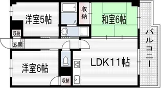 メゾンポム・ナビカ【3階】の間取り