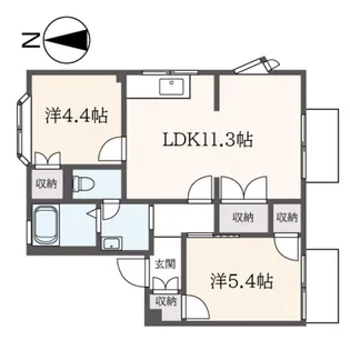 タイムズスクウェア【2階】の間取り