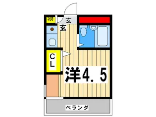 カレッジハイツ西竹之丸【2階】の間取り