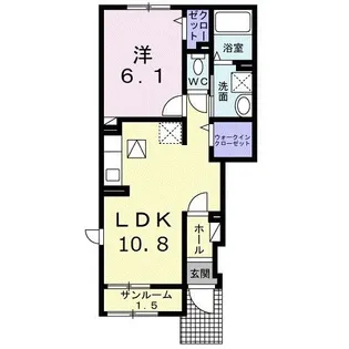 フリーデ I【1階】の間取り