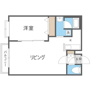 ノヴァ二十四軒【3階】の間取り