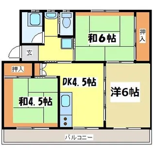 ノーブルつつじの丘I【3階】の間取り