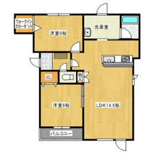 レアール西町南【3階】の間取り