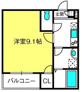 ジーメゾン見沼島町【3階】の間取り