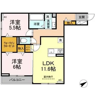 La Felice(ラ フェリーチェ)【2階】の間取り