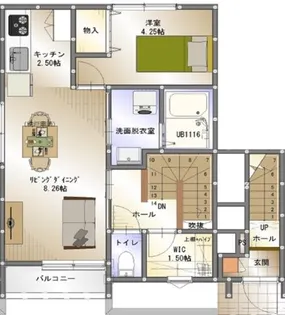 ソラーレ渡邉【2階】の間取り