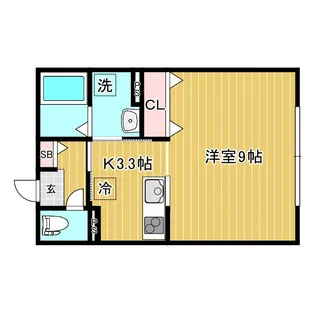 ディオルモンド【1階】の間取り