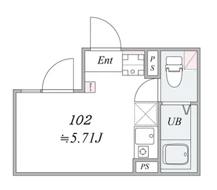 BASE祐天寺【1階】の間取り