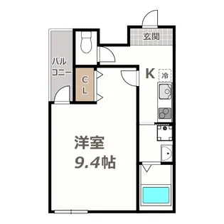 フジパレス今川駅東I番館【1階】の間取り