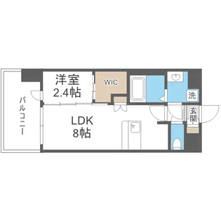 セレニテ阿波座ミラク【3階】の間取り