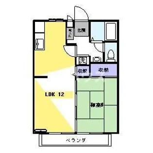 サニーハイツIII【2階】の間取り