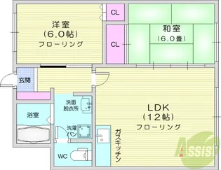 ランドマーク3110【1階】の間取り