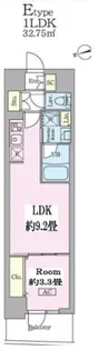 GARDEN XAVIS門前仲町【3階】の間取り