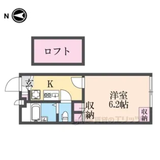 レオパレス上坂部【2階】の間取り