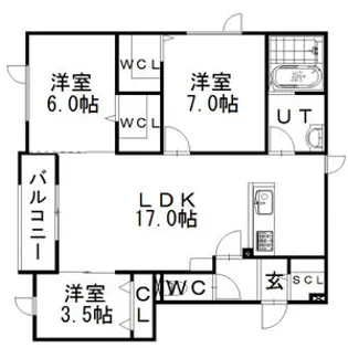 スピカ・ヴァンヴェール【2階】の間取り