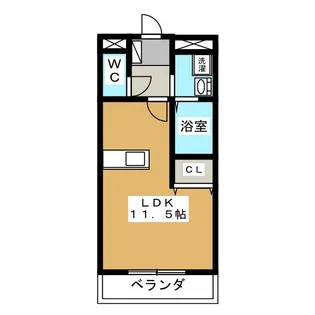 メルベーユドゥ【3階】の間取り