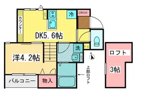 アプリコット【2階】の間取り