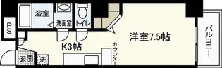 グレース本川【5階】の間取り