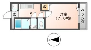 パーシモンフィールド【2階】の間取り