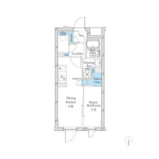 LiveCasa南品川【2階】の間取り