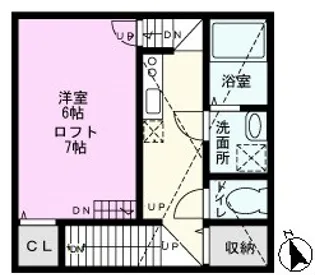 ステータス西新井【2階】の間取り