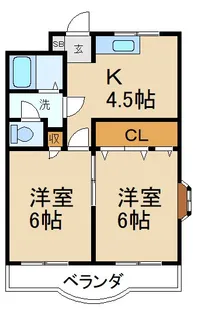 有馬パレス禁野【3階】の間取り