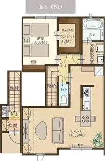 ユーソニアン柏崎・松波Aの間取り