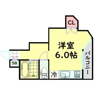 メゾン阿波座【3階】の間取り