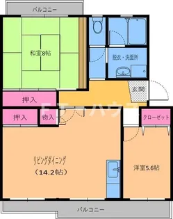 第3森田マンションm【4階】の間取り