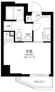 メインステージ新橋【13階】の間取り