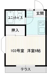 ナルヨシフラット【2階】の間取り
