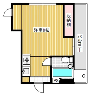 ブルックスとりで【2階】の間取り