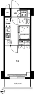 ルーブル川崎都町弐番館【8階】の間取り