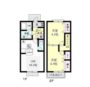 I.Kヒルズ【1階】の間取り